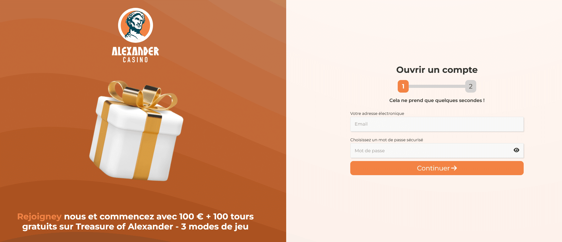 alexander casino bonus