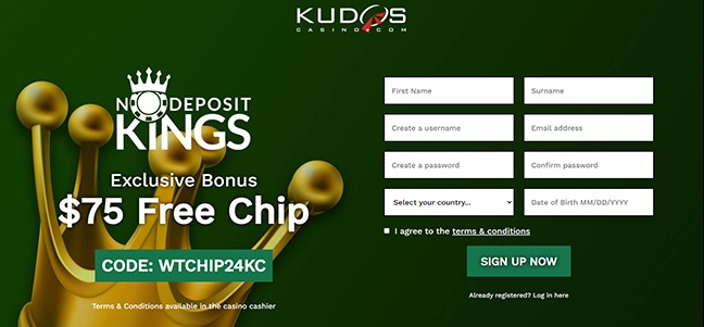kudos casino no deposit bonus