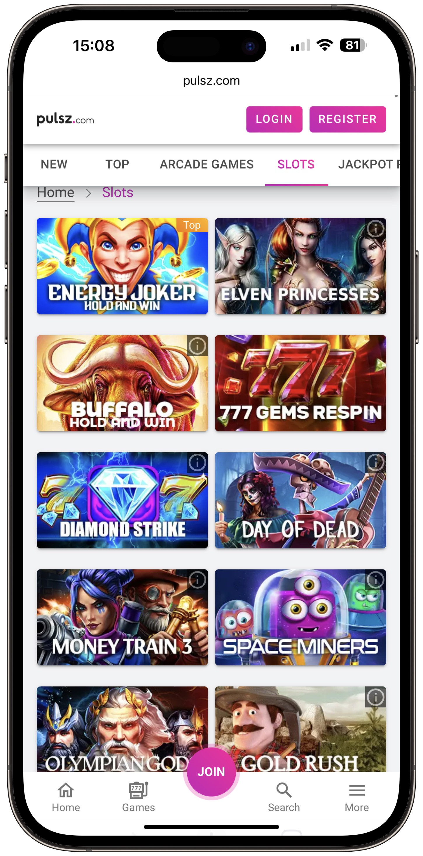 energy casino mobile android