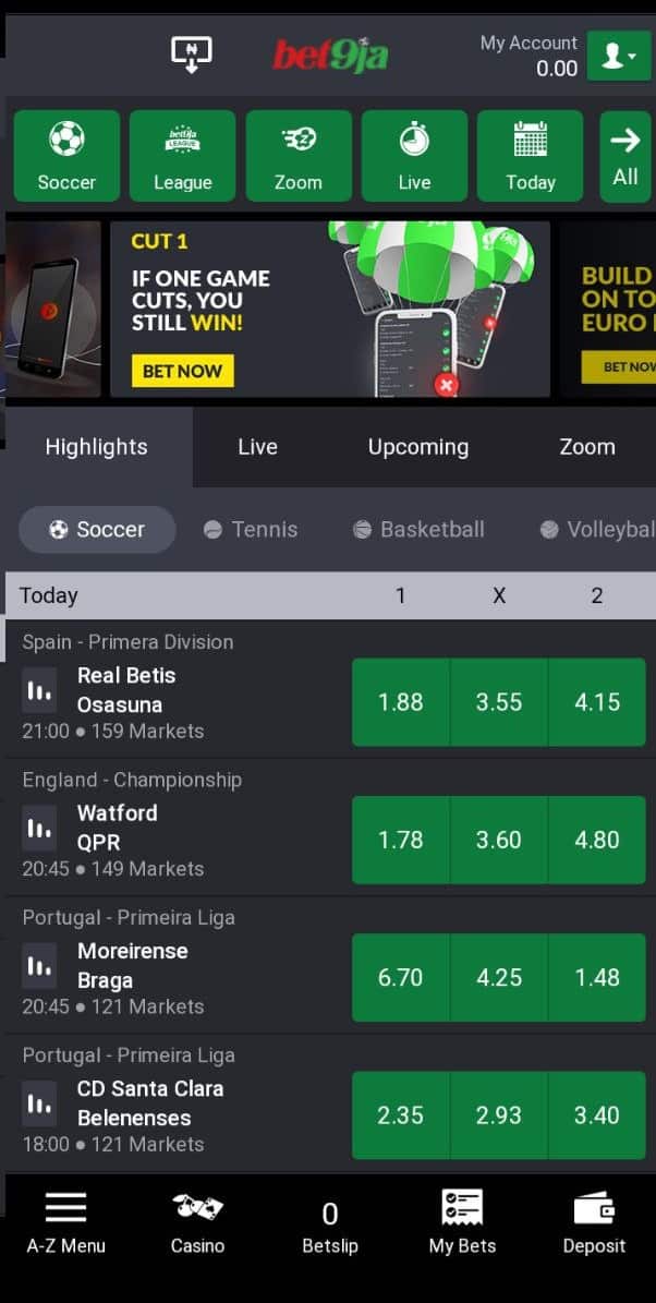 old bet9ja mobile